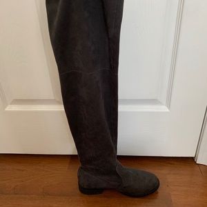 Grey Over the knee Boots